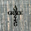 Amazing Grace Christain Metal Art - Spiritual Gift - Religous Home Decor - Wall Art - Christian Inspiration