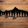 Trout And Trees Metal Art, Wall Art, Fish Lover Gift, Wall Décor Dad Father’s Day, Steelhead, Fisherman
