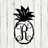 Pineapple Monogram Door Hanger, Door Monogram, Door Hanger, Metal Sign, Front Porch, Summer, Spring, Mothers Day Gift, Beach Decor