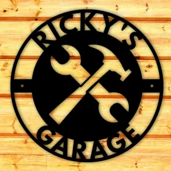 Personalized Garage Sign, Metal Sign For Garage, Fathers Day Gift, Personalized Gift For Dad, Custom Garage Sign, Metal Garage Sign