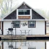 Lake Life Anchor Metal Wall Sign, Lakehouse Decor, Lake House Wall Art, Decorative Accent Weatherproof Metal Art Wall Sign