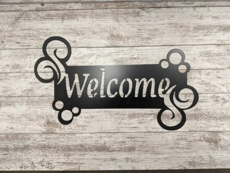 Welcome Sign, Custom Metal Sign, Housewarming Gift, Entryway Sign, Rustic Handmade Made To Order