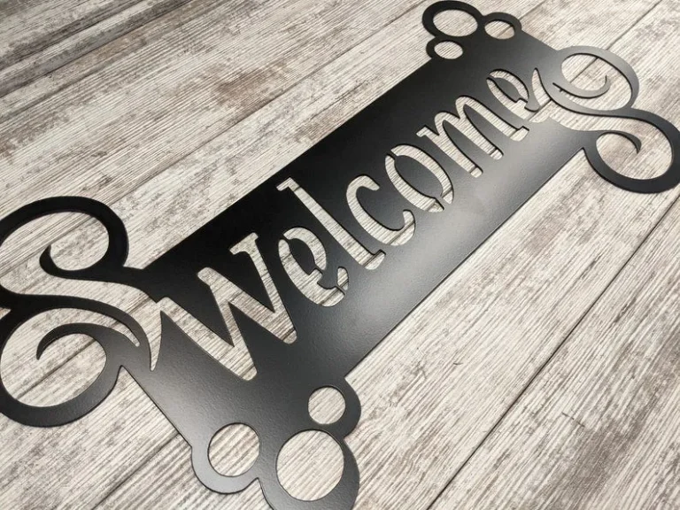 Welcome Sign, Custom Metal Sign, Housewarming Gift, Entryway Sign, Rustic Handmade Made To Order