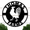 Metal Farm Sign, Personalized Farm Metal Sign, Rooster Metal Sign, Chicken Coop Sign, Farmhouse Decor, Family Name Last Name Metal Signs