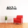 Breathe Yoga Poses Sign | Yoga Studio Metal Sign | Yoga Room Decor