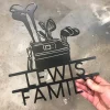 Golf Bag Custom Name Metal Sign, Golf Sign, Bar Sign, 19th Hole, Custom Golf Sign, Man Cave, Home Bar, Game Room Sign, Fathers Day,