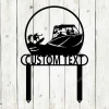 Ski Boat Custom Metal Sign, Personalized Boat Sign, Outdoor Sign, Boat Sign, Water Ski Sign, Wakeboarding, Dock Sign, Lakehouse, Lake