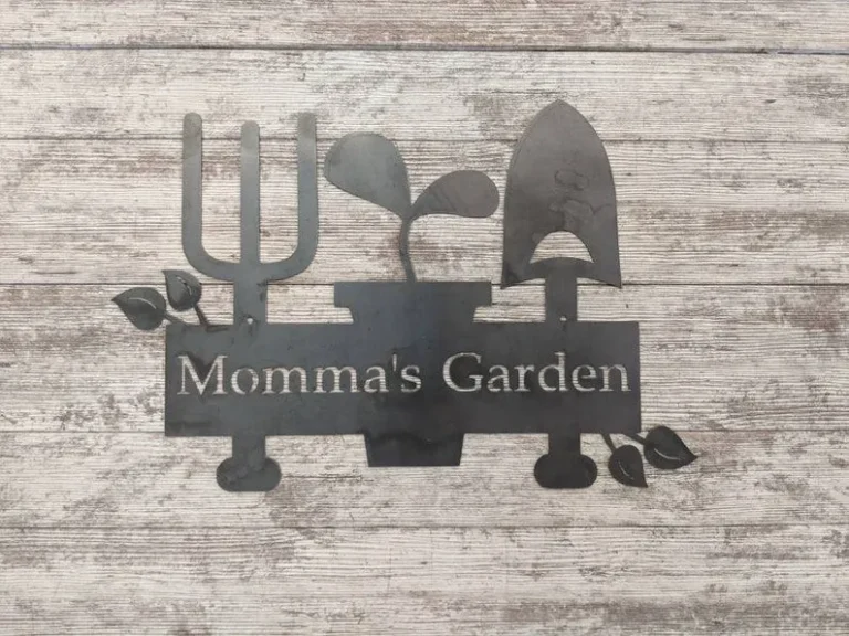 Personalized Garden Sign, Garden Name Sign, Custom Metal Sign, Mother's Day Gift, Birthday Gift For Mom