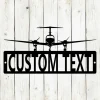 Airplane Custom Name Metal Sign, Plane Sign, Prop Plane, Airport, Kids Room Decor, Home Decor, Pilot, Aviation, Aviation Sign, Aviator