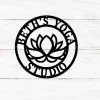 Yoga Studio Decor, Lotus Flower Sign, Lotus Wall Art, Metal Wall DÃ©cor, Metal Wall Hangings, Home Decoration, Yoga Wall Art