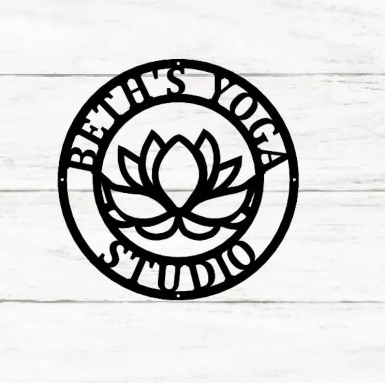 Yoga Studio Decor, Lotus Flower Sign, Lotus Wall Art, Metal Wall DÃ©cor, Metal Wall Hangings, Home Decoration, Yoga Wall Art
