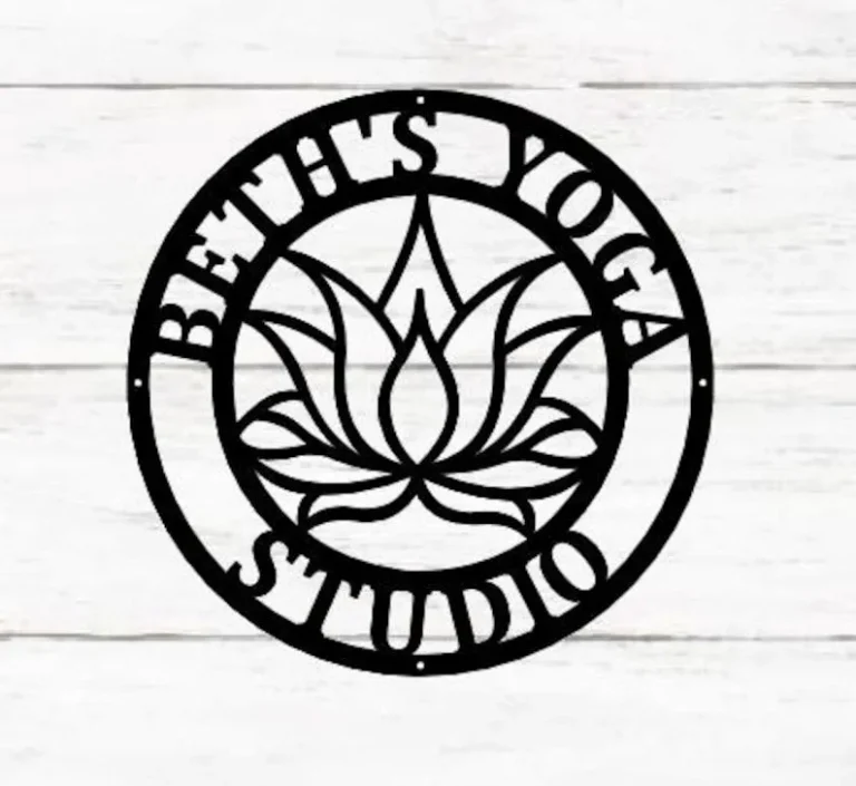 Yoga Studio Decor, Lotus Flower Sign, Lotus Wall Art, Metal Wall DÃ©cor, Metal Wall Hangings, Home Decoration, Yoga Wall Art