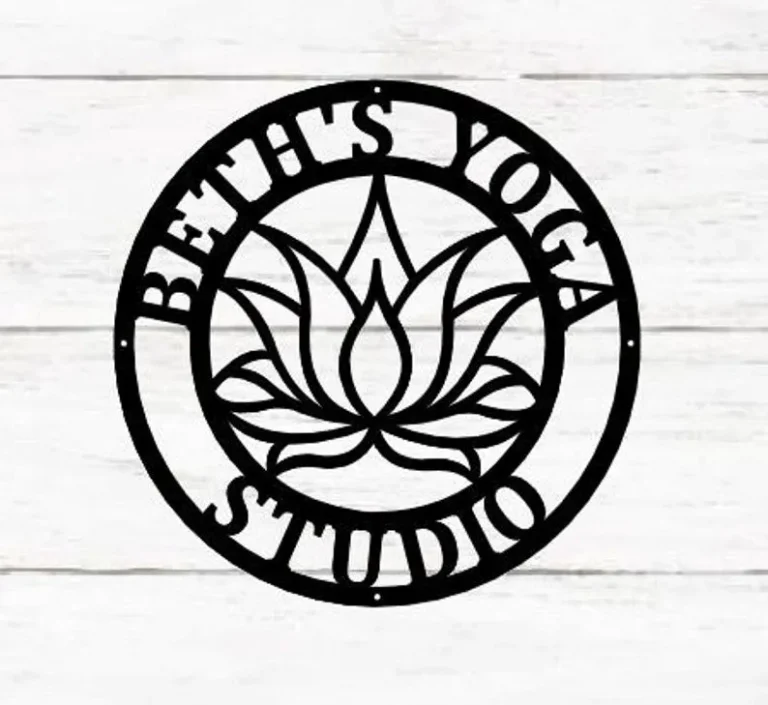 Yoga Studio Decor, Lotus Flower Sign, Lotus Wall Art, Metal Wall Décor, Metal Wall Hangings, Home Decoration, Yoga Wall Art