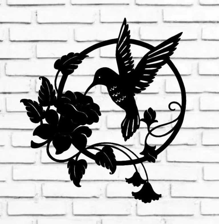 Hummingbird Metal Sign, Custom Hummingbird Family Name Sign, Personalized Metal Sign, Hummingbird Monogram