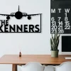 Monogram Airplane Sign, Metal Sign, Name Sign, Home DÃ©cor Sign, Custom Plane Sign, Personalized, Front Home DÃ©cor