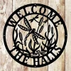 Personalized Dragonfly Door Hanger Metal Wall Art, Metal Dragonfly Yard Sign, Personalized Dragonfly Door Hanger Metal Wall Art, Metal