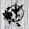 Hummingbird Metal Sign, Custom Hummingbird Family Name Sign, Personalized Metal Sign, Hummingbird Monogram