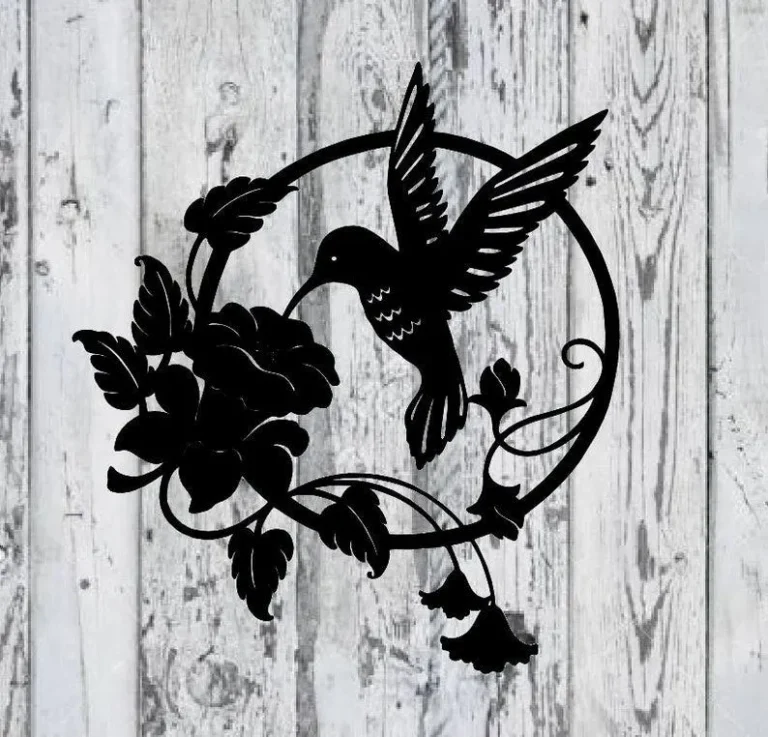 Hummingbird Metal Sign, Custom Hummingbird Family Name Sign, Personalized Metal Sign, Hummingbird Monogram