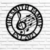 Personalized Music Established Last Name Family Sign, Personalized, Mother's Day Gift, Metal Music Wall Art, Music Gift