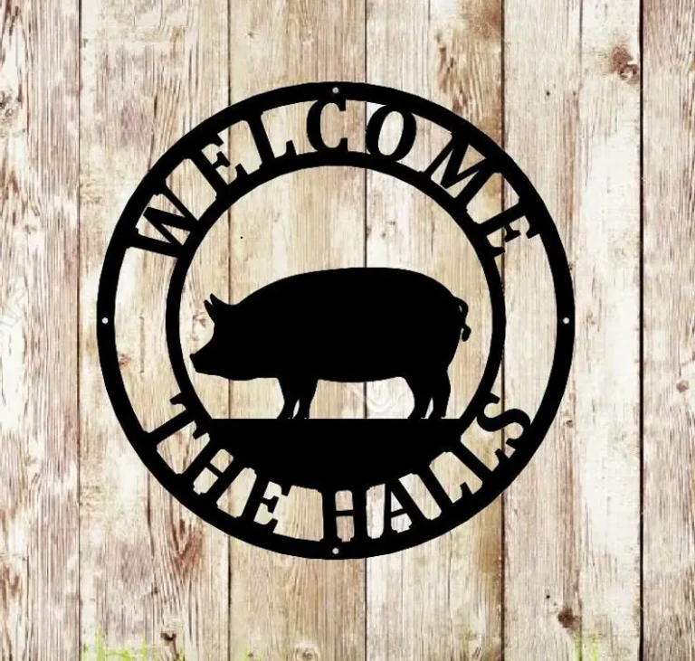 Pig Farm Sign, Animals Farm, Established, Silhouette Farm, Steel Sign ,steel Art, Animal Farm Sign, Metal Art, Farmhouse, Hog Wall Art