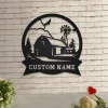 Farmhouse Personalized Metal Sign, Custom Metal Farm Sign, Farmhouse Decor, Family Name Sign, Metal Sign For Farmer, Housewarming Gift