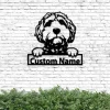 Personalized Goldendoodle Dog Metal Sign Art, Custom Goldendoodle Dog Name Metal Sign, Funny Goldendoodle Dog Gifts, Animal Lovers Decor