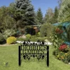 Floral Garden Stake Sign, Personalized Metal Sign, Garden Sign Board, Metal Art, Attractive Garden Plate