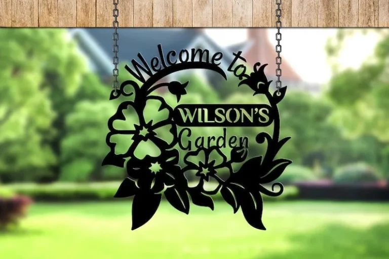 Garden Signs, Metal Decor For Garden, Birthday Gift For Mother, Birds Garden Sign, Metal Art, Mom Gift, Personalized Sign For Garden