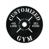Gym Weight Plate Monogram, Personalized Home Gym Sign, Custom Metal Sign, Home Gym Sign, Cross Fit Sign, Custom Gym Sign, Metal Gym Sign