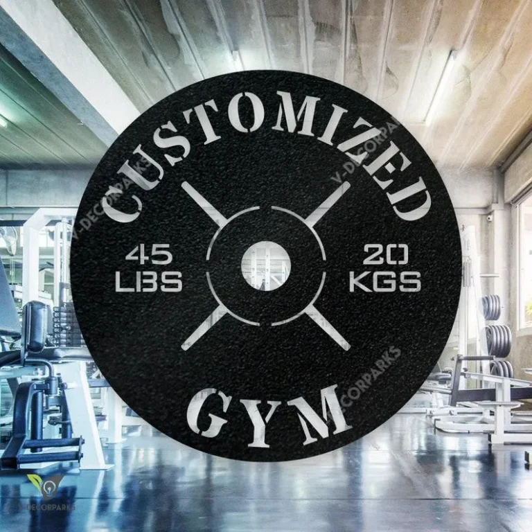 Gym Weight Plate Monogram, Personalized Home Gym Sign, Custom Metal Sign, Home Gym Sign, Cross Fit Sign, Custom Gym Sign, Metal Gym Sign