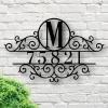 Metal House Number Sign, Address Sign, Modern Address, Art Decor Address Sign, Metal Address Sign, Address Numbers, Address Plaque