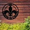 Custom An Fleur De Lis Sign, Metal Cajun Sign, Dad Gift, Name Monogram, Home Décor, Custom Monogram, Home