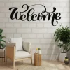 Metal Wall Decor, Welcome Sign, Living Room DÃ©cor, Wall Hangings, Interior Decoration, Metal Wall Art For Indoor And Outdoor