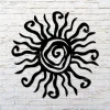 Wacky Sun Metal Wall Art, Sun Decor, Outdoor Patio Decor