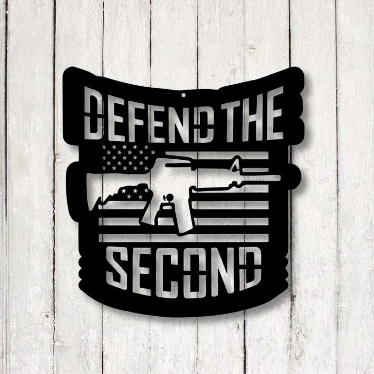 Second Amendment Metal Sign, 2nd Amendment Sign, Gun Owner Gift, Military Gift, Patriotic Decor, Second Amendment, Gun Sign, Metal Gun Sign