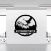 Custom Eagle And Mountain Sign, Metal Sign, Dad Gift, Name Monogram, Established Sign, Back Porch Décor