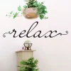 Metal Wall Art, Relax Wall Decor, Relax Quote, Metal Wall Hangings, Home Office Decoration, Entryway DÃ©cor, Motivational Sign