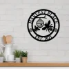 Bee Farm Cut Metal Sign, Bee Keepers Metal Wall Art, Personalized Metal Bee Sign, Bee Monogram Wall Hanging, Honey Bee Metal Art