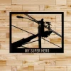 Personalized Power Lineman Metal Wall, Custom Lineman Last Name Decor, Retirement Lineman Gift, Electrician Wall Art Decor