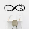 Custom Infinity Heart Metal Sign, Infinity Heart Wall Decor