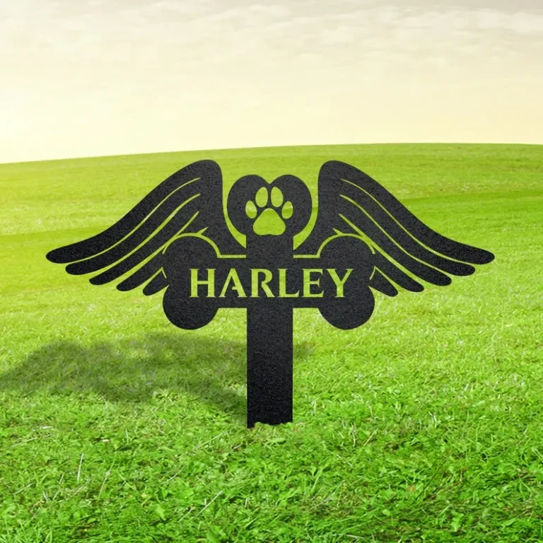 Personalized Dog Memorial Grave Stake, Dog Memorial Sign, Dog Memorial Cross, Pet Sympathy Gift
