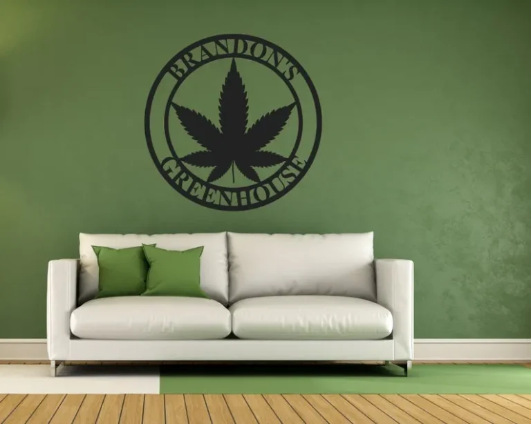Custom Marijuana Metal Sign, Weed Metal Wall Decor, Cannabis Metal Sign