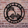 Gym Sign, Personalized Home Gym Sign, Custom Metal Gym Sign, Home Gym Sign, Cross Fit Sign, Workout Room Wall Art, Fitness Sign, Custom