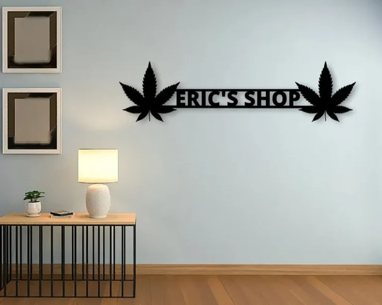 Custom Bud Shop Sign, Weed Sign, Marijuana Leaf Wall Decor, Marijuana Dispensary Sign, Cannabis Wall Art, Stoner Gift