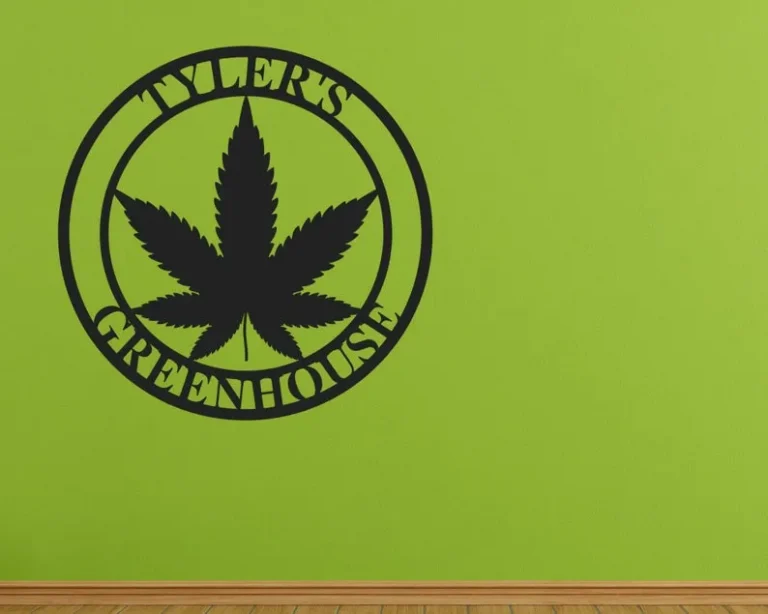 Custom Marijuana Metal Sign, Weed Metal Wall Decor, Cannabis Metal Sign