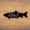Custom Trout Sign, Metal Fish Sign, Personalized Name Fish Sign, Trout Address Sign L Gift For Fisherman, Trout Sign, Fishing Decor