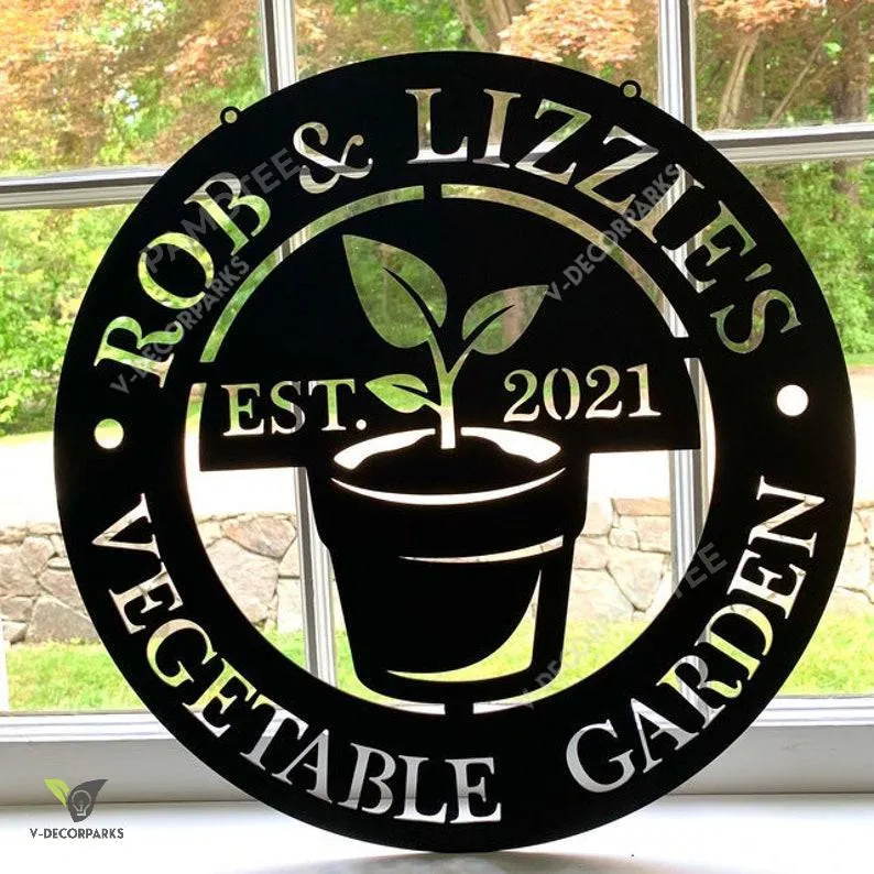 il_794xN.3710243058_a4a8_19983c7a-42cf-43a7-ac7d-19244b8760d2.webp Custom Gift For Gardener, Metal Personalized Garden Sign