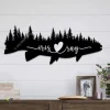 Fishing Couple Metal Sign ,mountain Camping, Engagement Gift Customizable Wedding Metal Sign,wedding Monogram,gift For Him