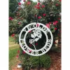 Rose Flower Garden Sign, Cut Metal Sign, Metal Wall Art, Metal House Sign