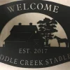 Metal Horse Sign ,horse Barn Sign, Metal Wall Art, Metal House Sign